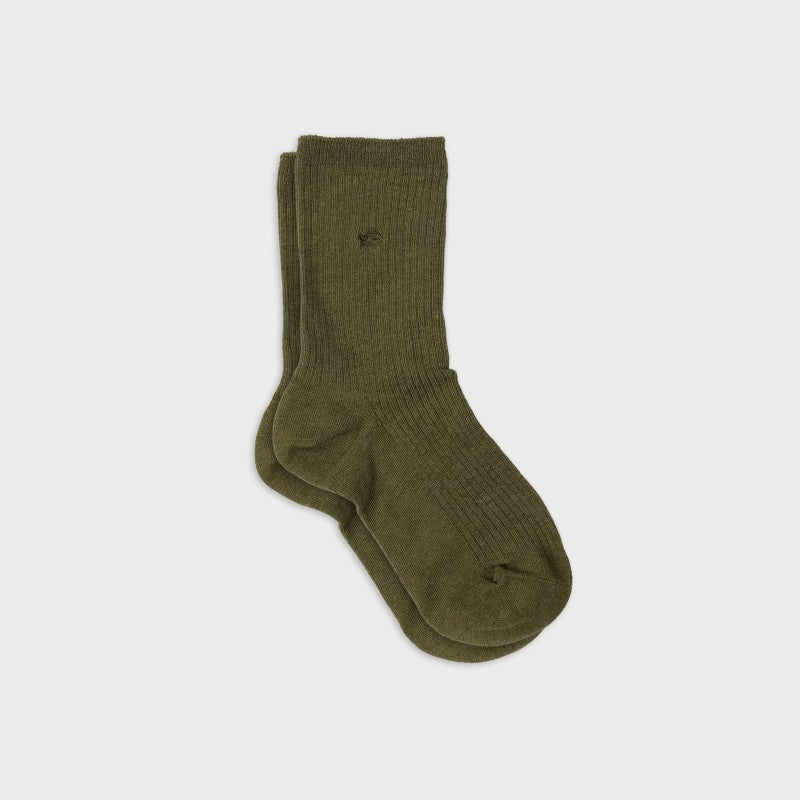 Billybelt Plain Ribbed Socks / Khaki