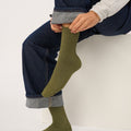 Billybelt Plain Ribbed Socks / Khaki