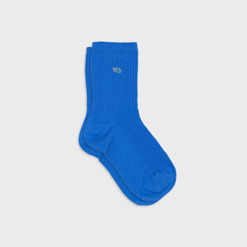 Billybelt Plain Ribbed Socks / Blue