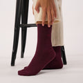 Billybelt Plain Ribbed Socks / Burgundy