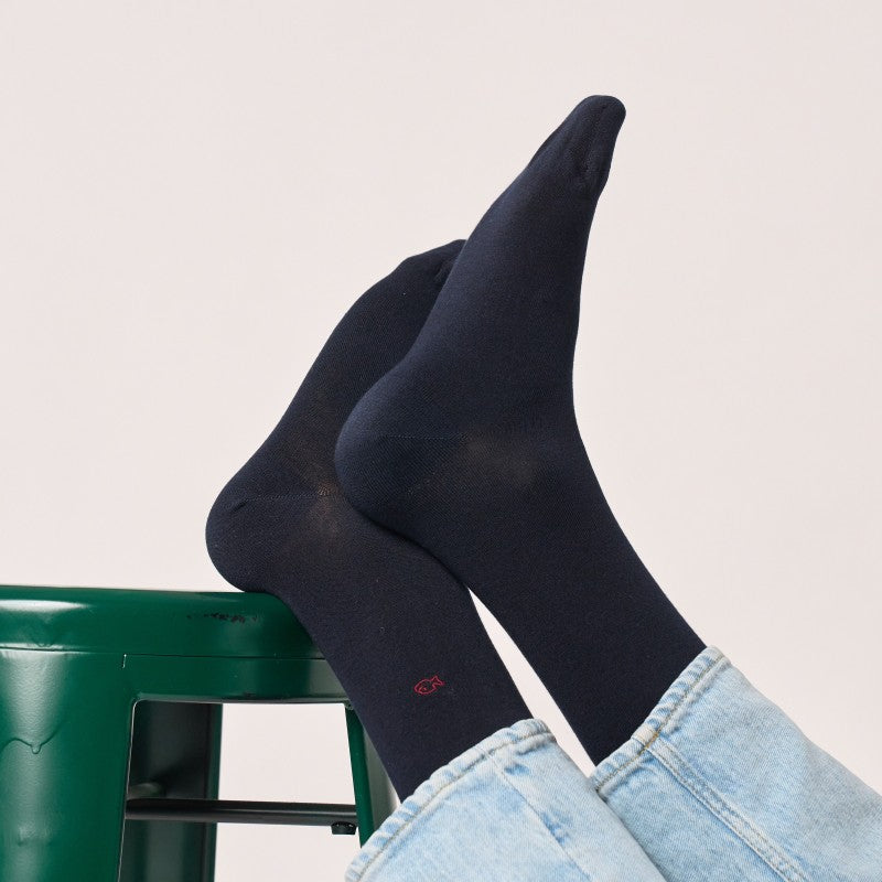 Billybelt Plain Socks - Navy Blue