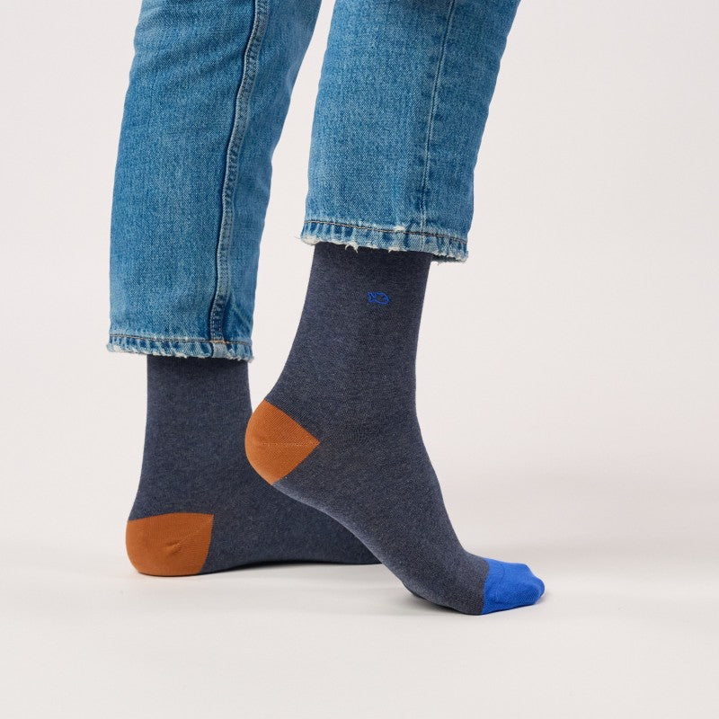 Billybelt - Plain Socks / Mottled Blue