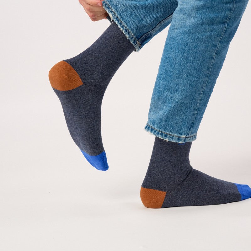 Billybelt - Plain Socks / Mottled Blue