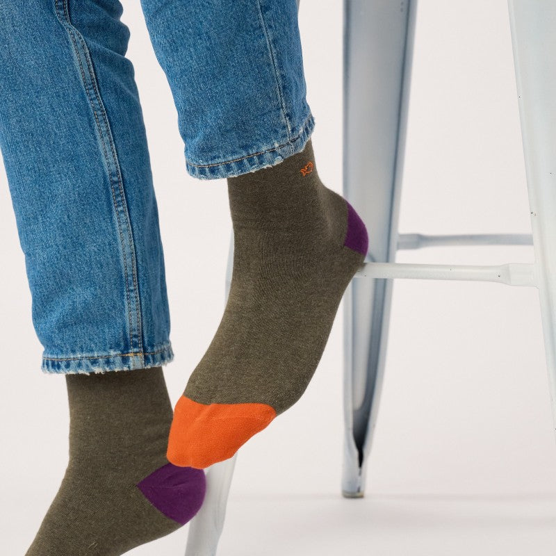Billybelt - Plain Socks / Mottled Khaki