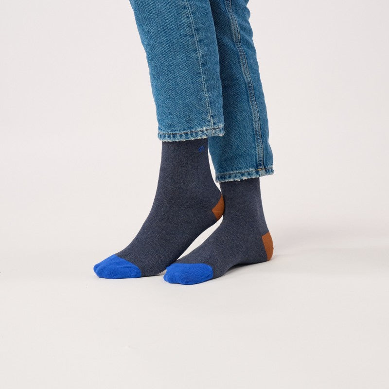 Billybelt - Plain Socks / Mottled Blue