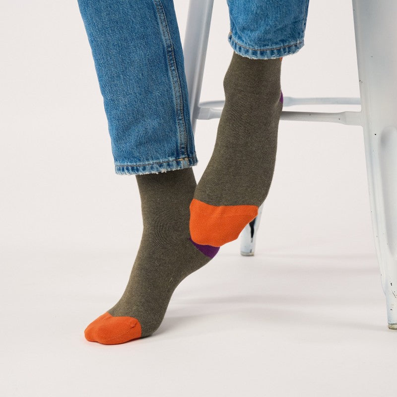 Billybelt - Plain Socks / Mottled Khaki