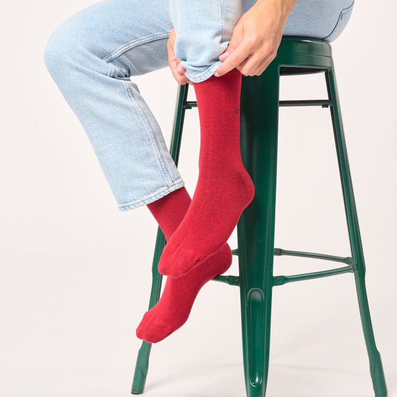 Billybelt Plain Socks - Red