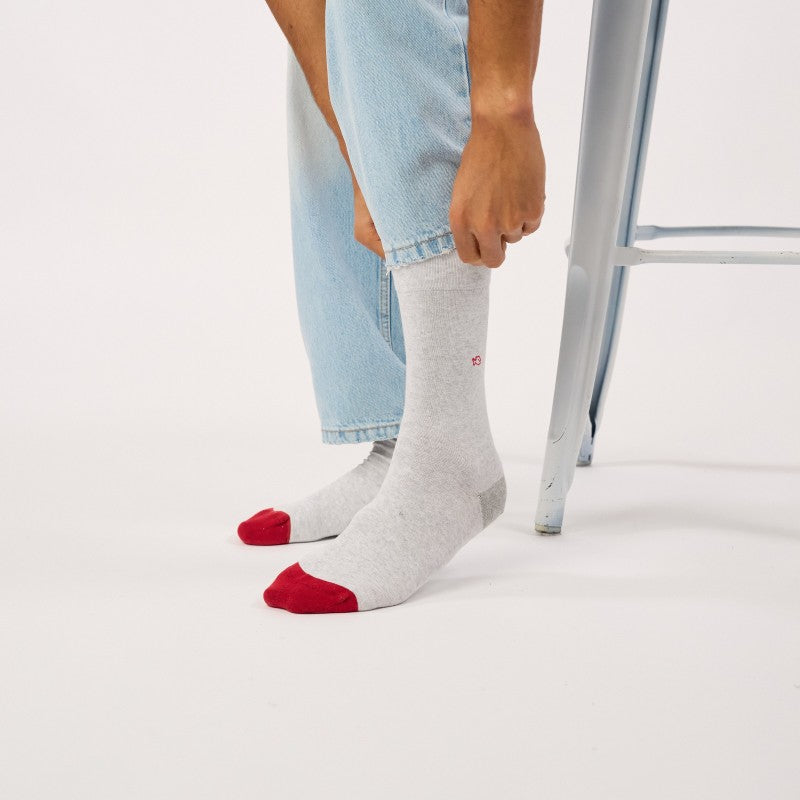 Billybelt - Plain Socks / Mottled Grey