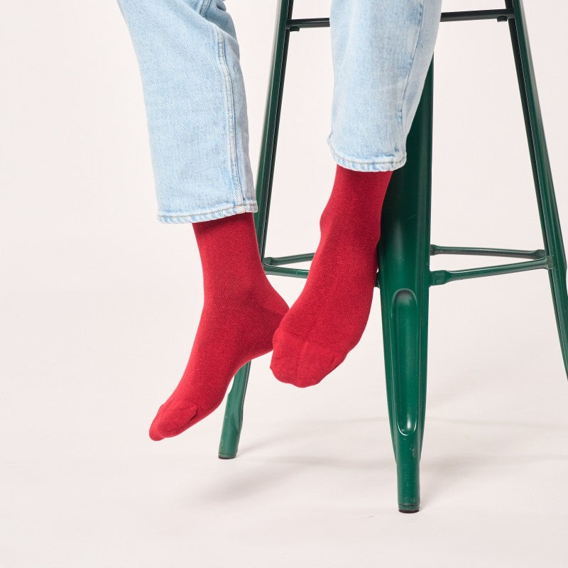Billybelt Plain Socks - Red