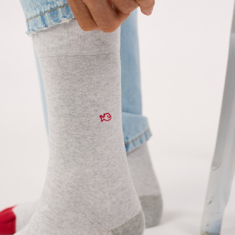 Billybelt - Plain Socks / Mottled Grey