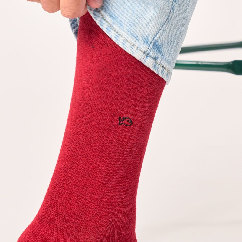 Billybelt Plain Socks - Red
