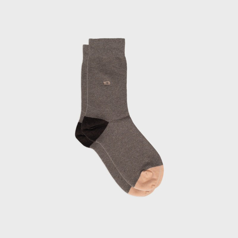 Billybelt - Plain Socks / Melanged Brown