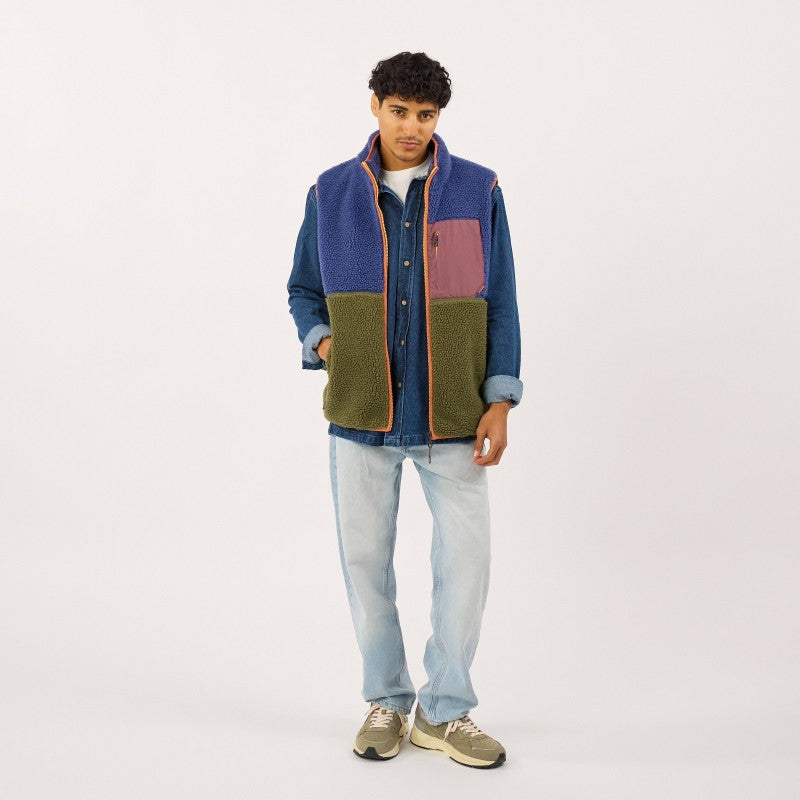 Billybelt - Sleeveless Unisex Sherpa Jacket With Zip