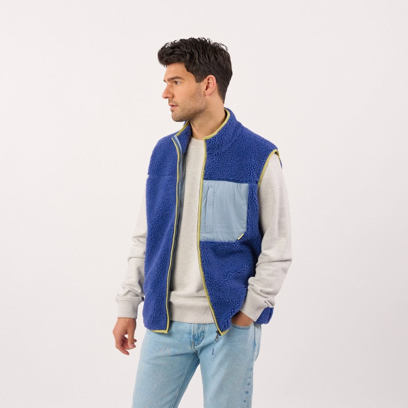 Billybelt - Sleeveless Unisex Sherpa Jacket With Zip