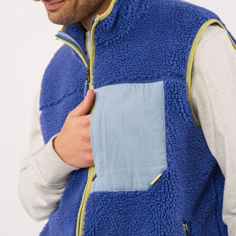 Billybelt - Sleeveless Unisex Sherpa Jacket With Zip