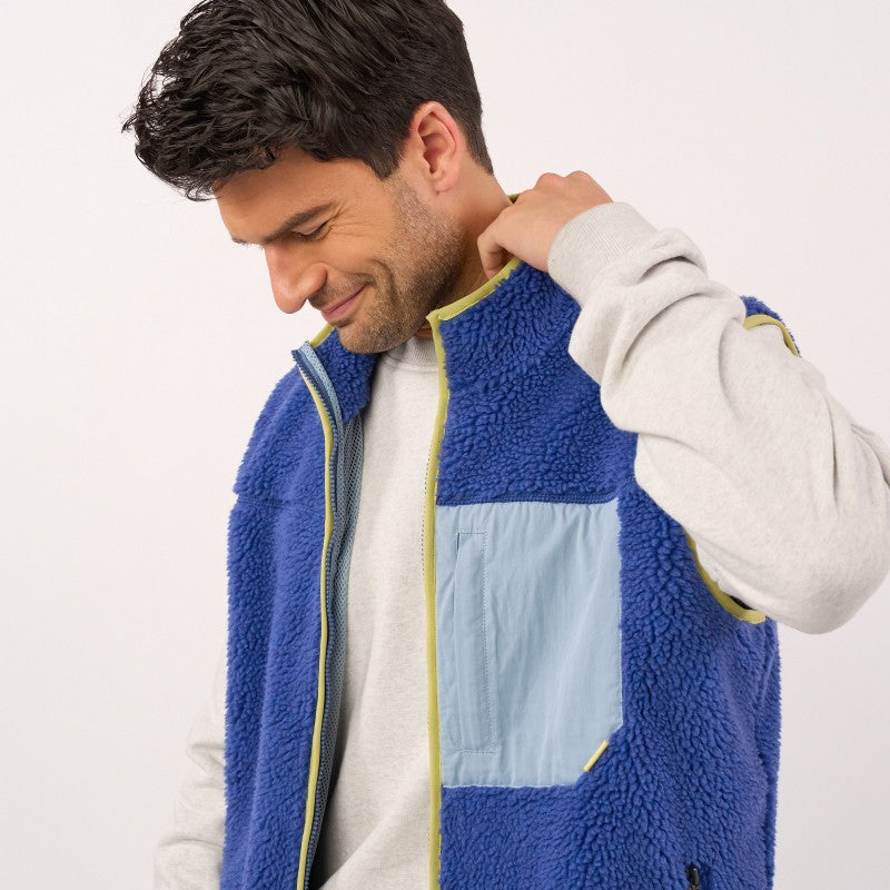 Billybelt - Sleeveless Unisex Sherpa Jacket With Zip