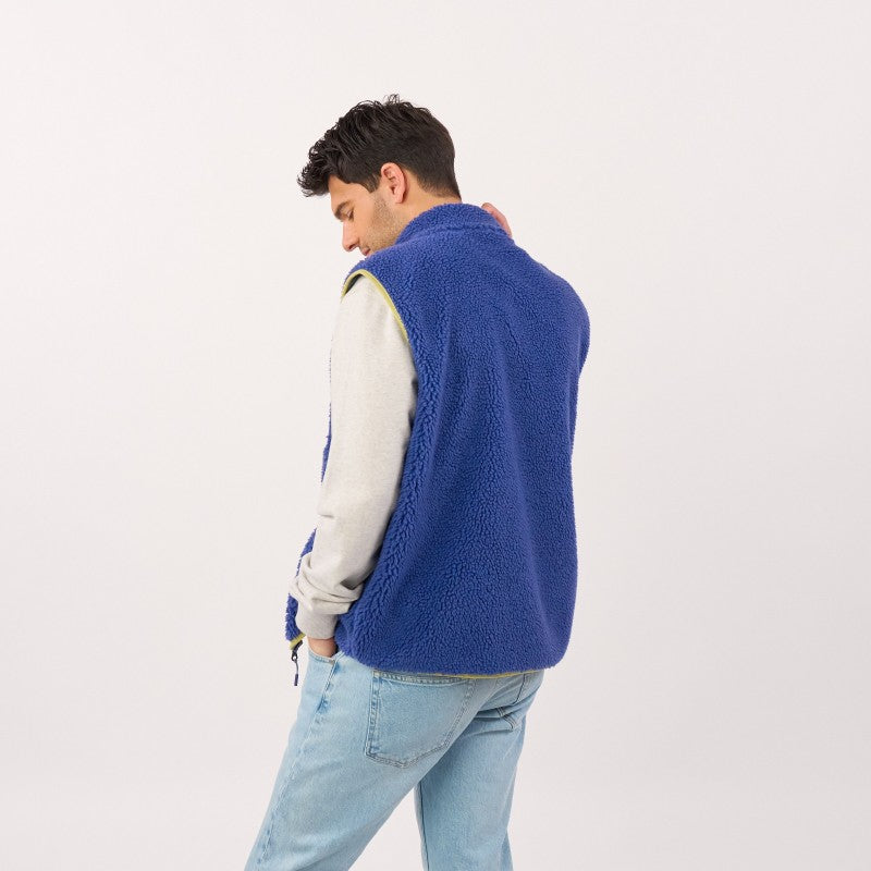 Billybelt - Sleeveless Unisex Sherpa Jacket With Zip