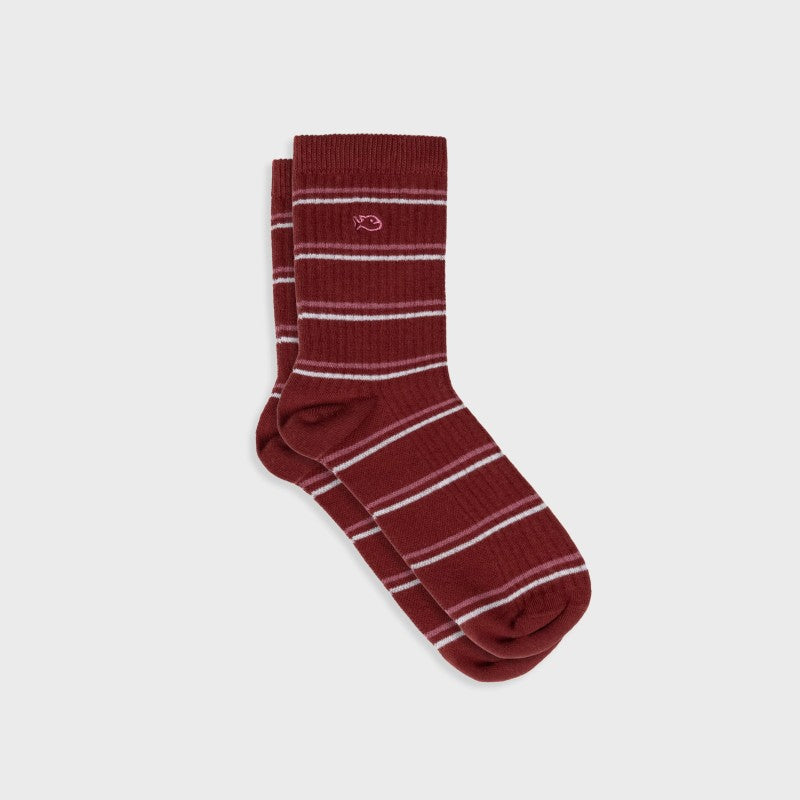 Billybelt - Striped Socks / Burgundy