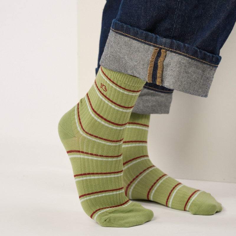 Billybelt - Striped Socks / Green