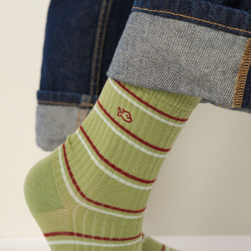 Billybelt - Striped Socks / Green