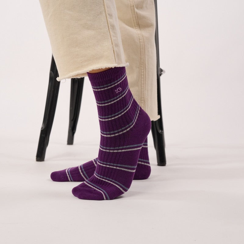 Billybelt - Striped Socks / Purple