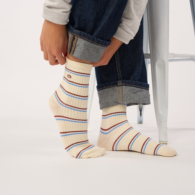Billybelt - Striped Socks / Beige