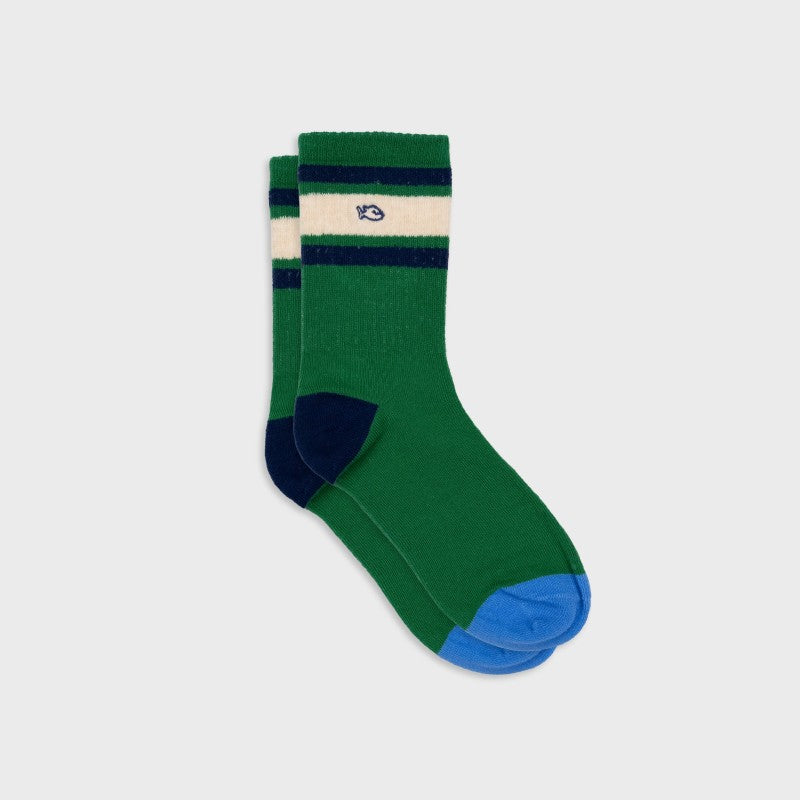 Billybelt - Tennis Socks / Green, Beige and Blue
