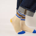 Billybelt - Tennis Socks / Beige, Blue and Brown