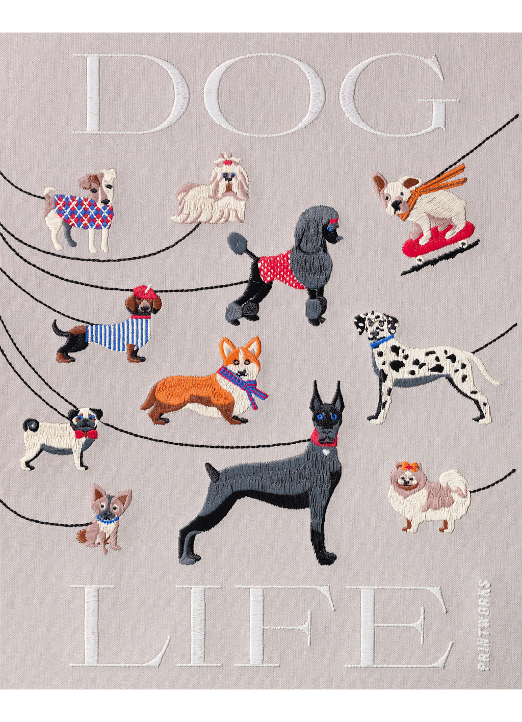 Printworks - Embroidered Photo Album / Dogs