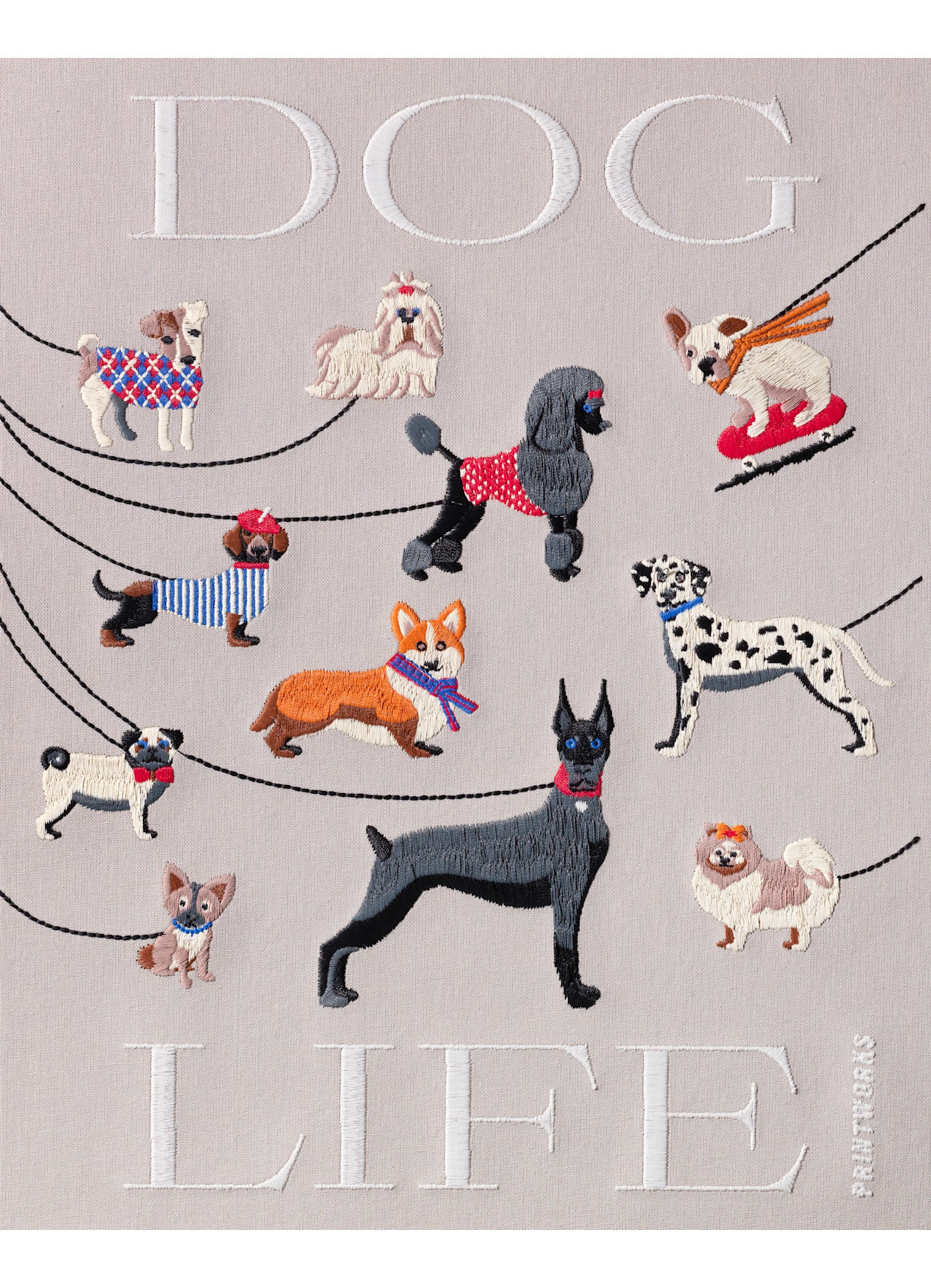 Printworks - Embroidered Photo Album / Dogs