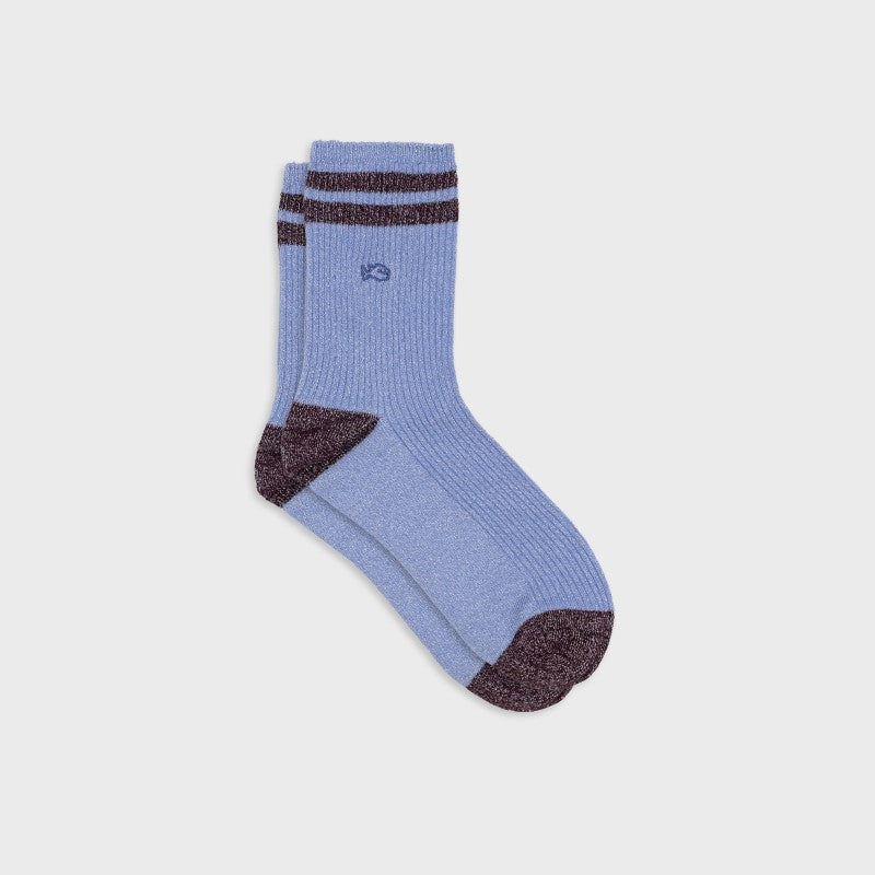 Billybelt - Vintage Glitter Socks / Blue Grey