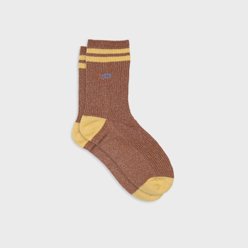 Billybelt - Vintage Glitter Socks / Brown