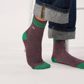 Billybelt - Vintage Glitter Socks / Burgundy