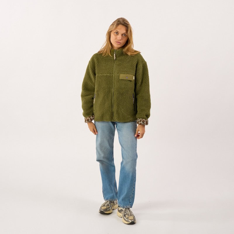 Billybelt - Women's Long Sleeves Sherpa Jacket With Zip