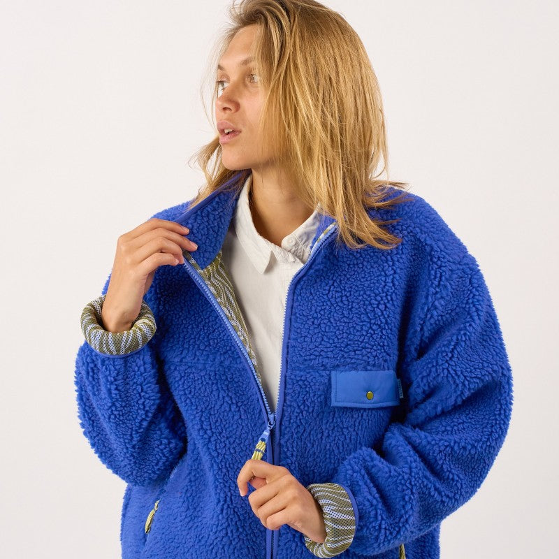 Billybelt - Women's Long Sleeves Sherpa Jacket With Zip
