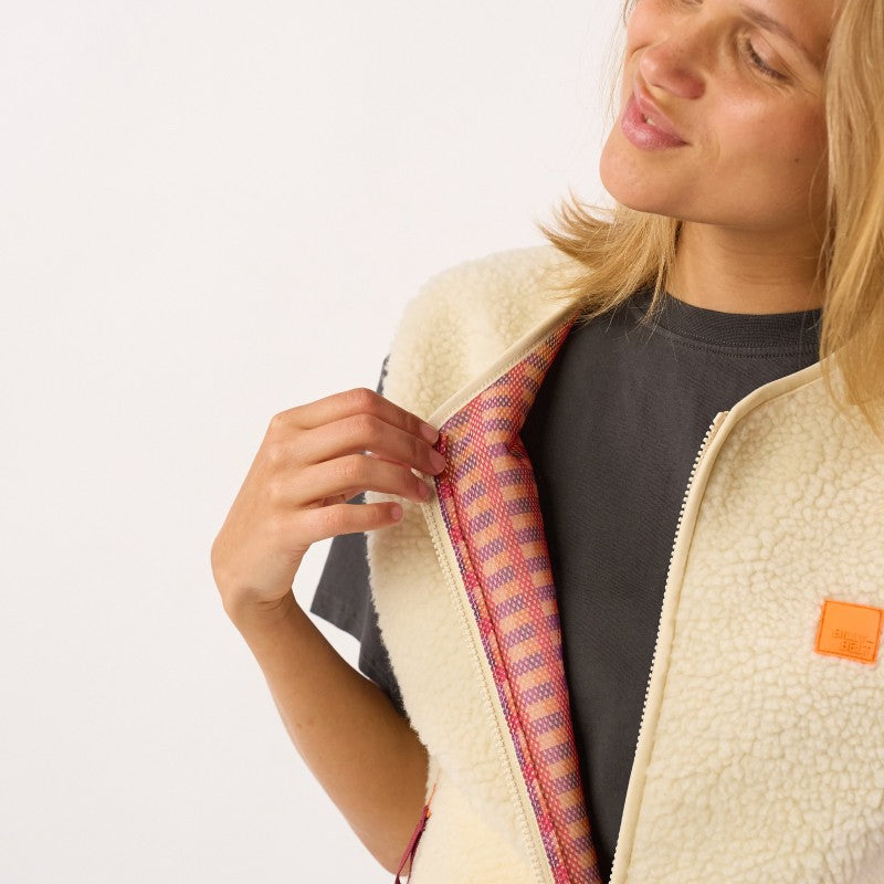 Billybelt - Women's Sleeveless Sherpa Jacket With Zip