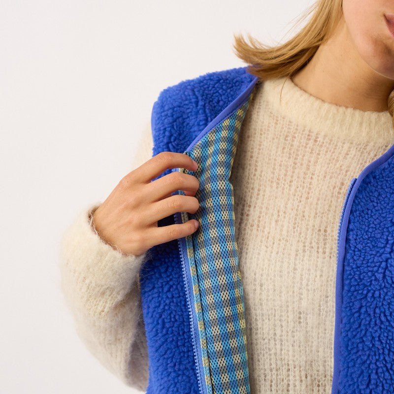 Billybelt - Women's Sleeveless Sherpa Jacket With Zip