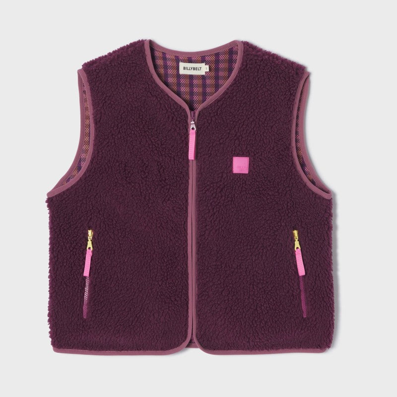 Billybelt - Women's Sleeveless Sherpa Jacket With Zip