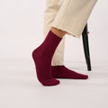 Billybelt Wollen Sokken - Plum